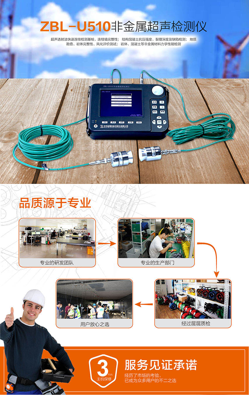 北京智博联ZBL-U510非金属超声检测仪1