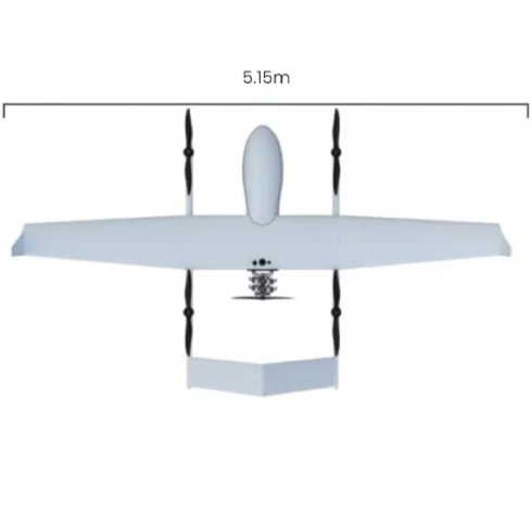 纵横大鹏CW-100大载重混合动力垂直起降固定翼无人机