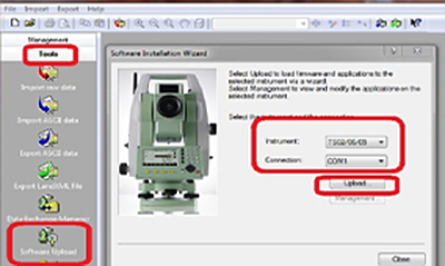 徕卡TS系列全站仪固件升级教程，操作简单易学